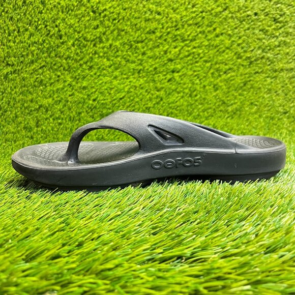 Oofos OOriginal Mens Size 9 Black Beach Walking Casual Recovery Thong Sandals main image 8